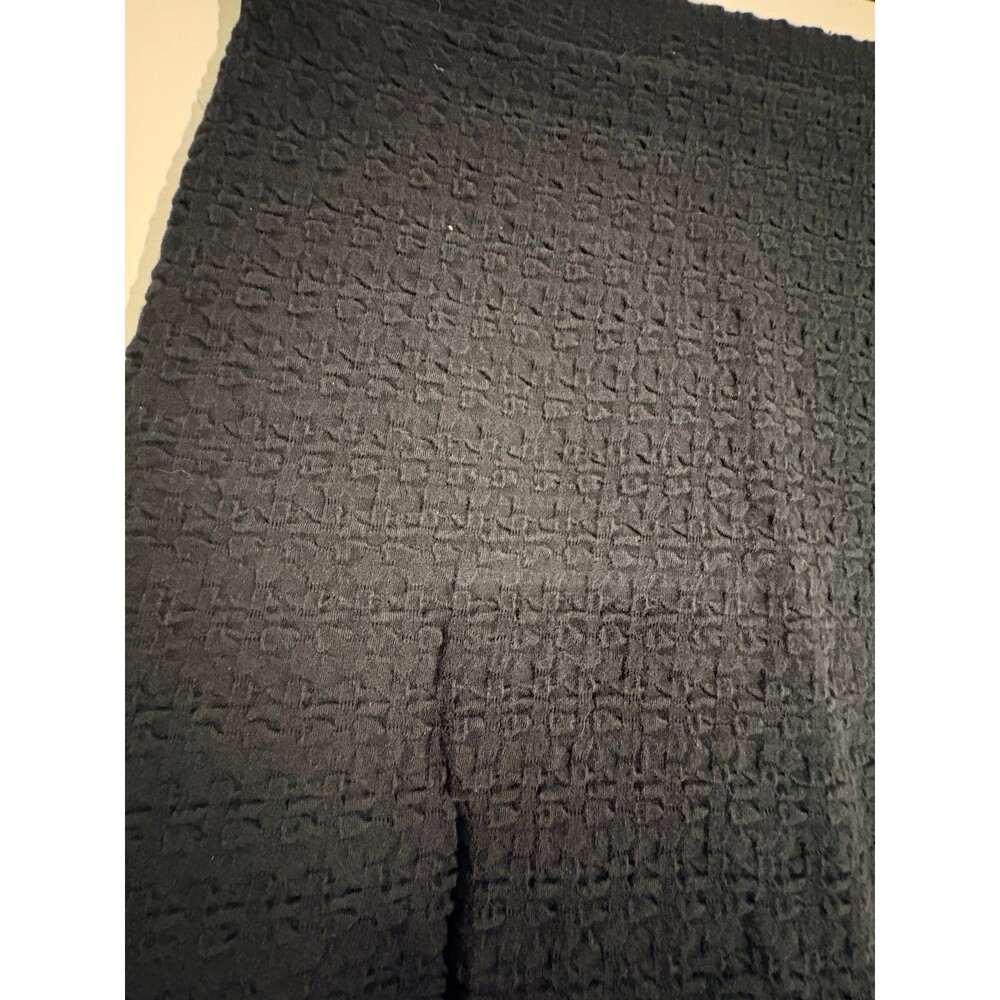 Black stretch mini skirt